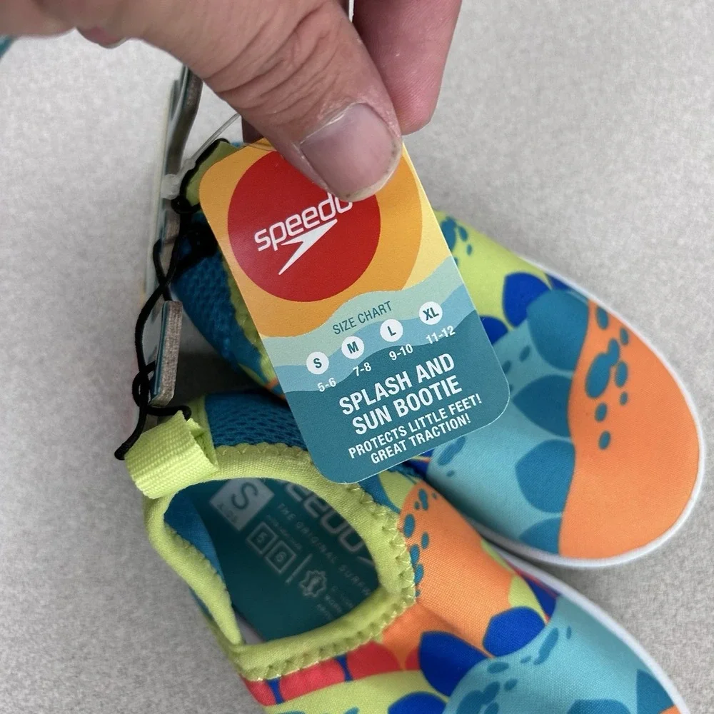 Speedo Splash‎ And Sun Bootie Kids Size Small S (5-6) Dinosaur Water Shoes